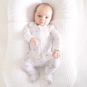 CL Waffle Zipper Footie | Hop Little Bunnies