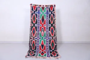 Colorful Moroccan Berber Rug - 3 X 7 Feet