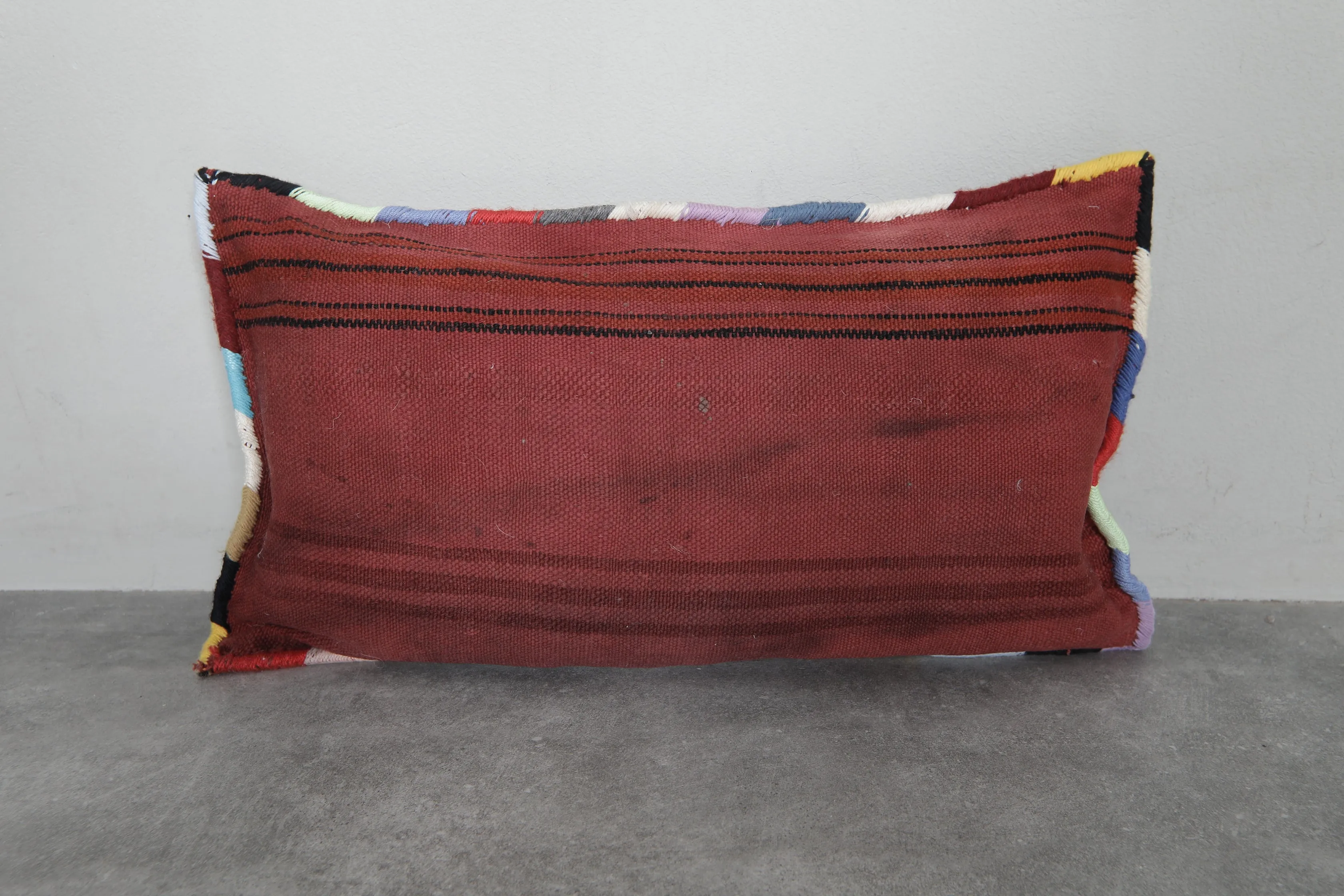 Colorful Tribal Moroccan Pillow - 13.7 x 23.6 Inches
