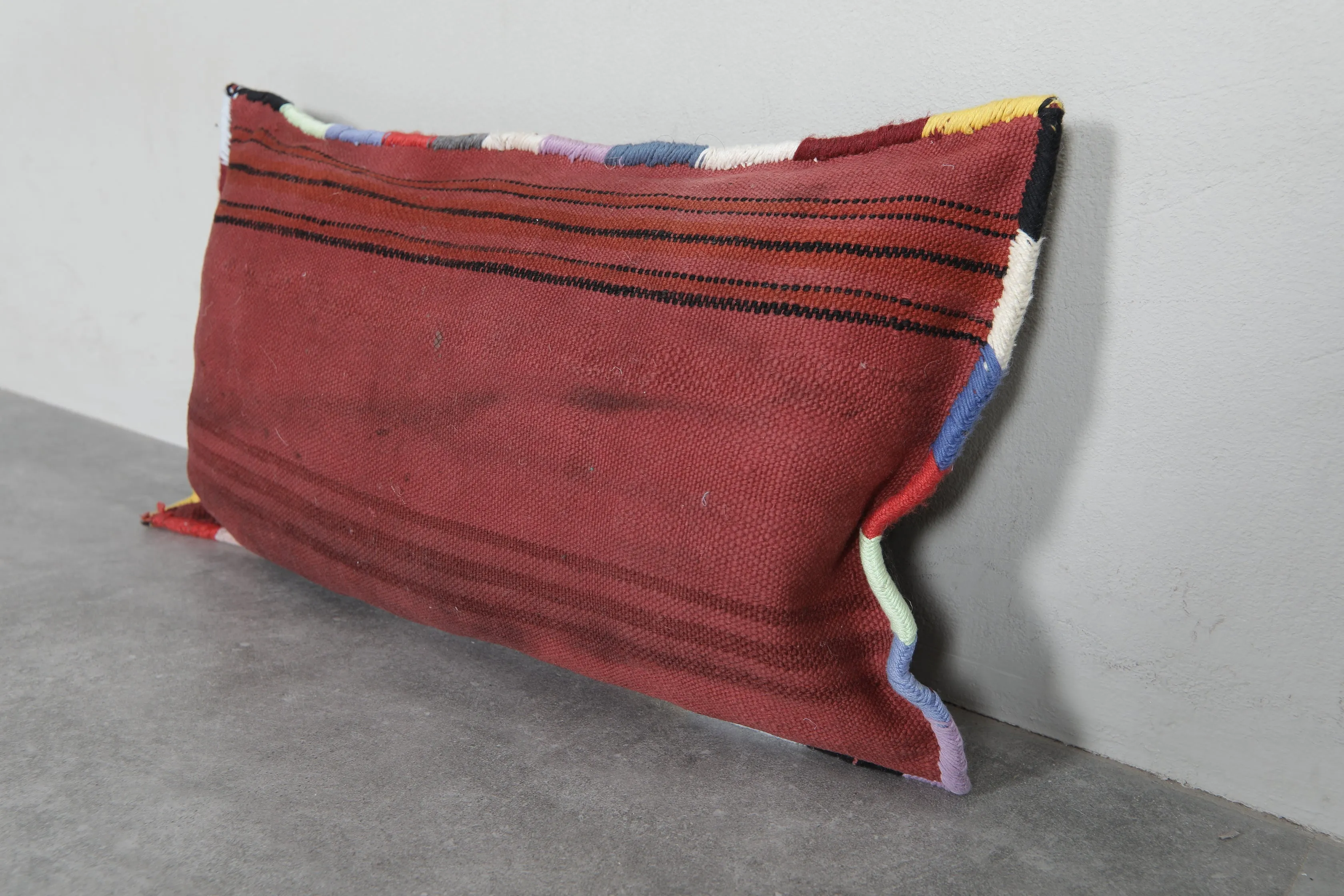 Colorful Tribal Moroccan Pillow - 13.7 x 23.6 Inches
