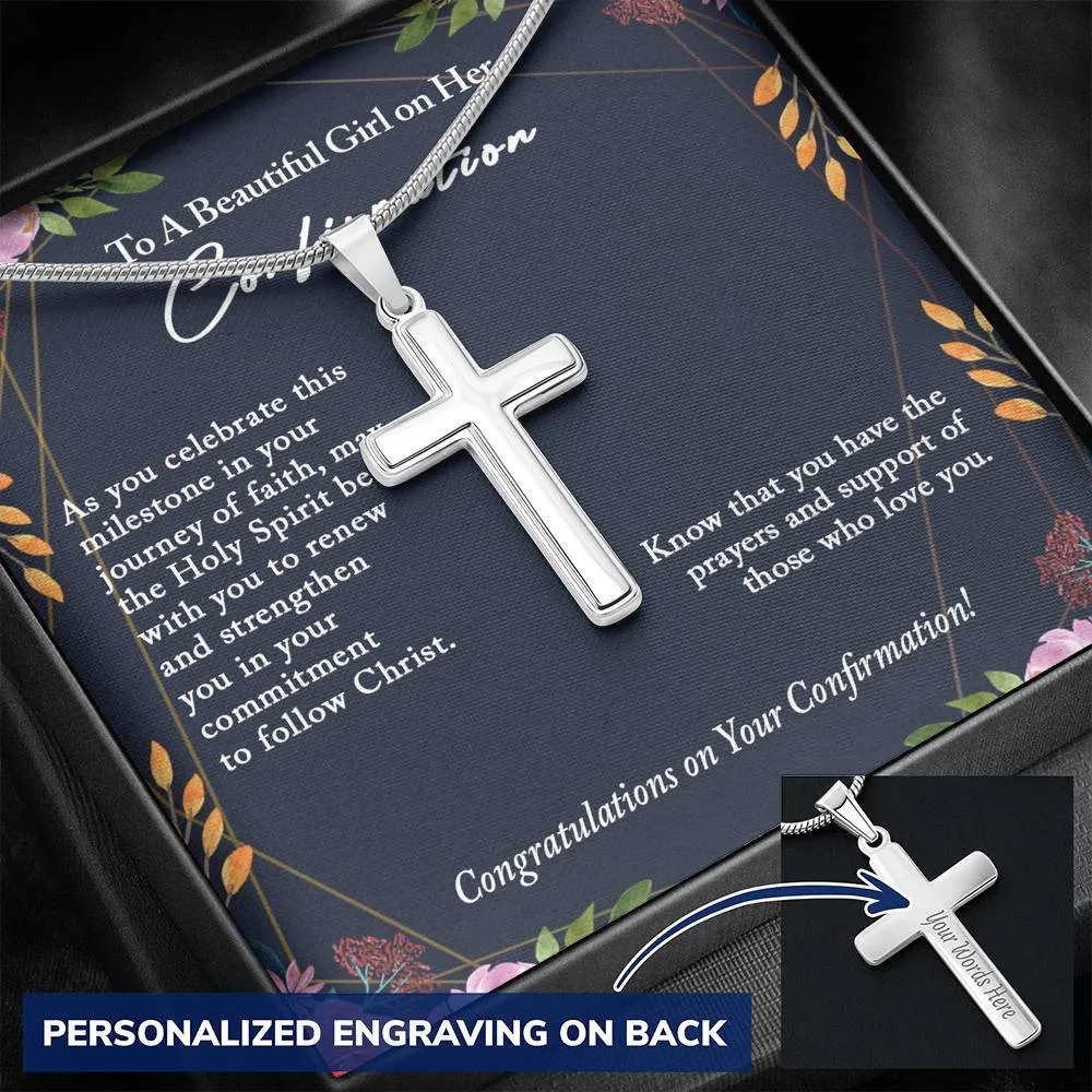Confirmation Gifts for Girls, Confirmation Cross Necklace, Holy Confirmation For Girls, Christian Faith, Gift from Godparent