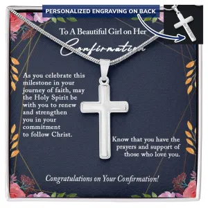 Confirmation Gifts for Girls, Confirmation Cross Necklace, Holy Confirmation For Girls, Christian Faith, Gift from Godparent