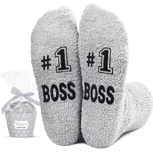 Cool Gifts For Bosses Boss Gifts For Men Women, Boss Gifts Male Femal Fuzzy Boss Women Retirement Socks