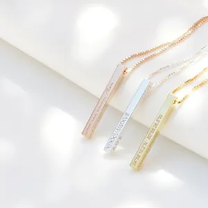 Coordinate Bar Necklace