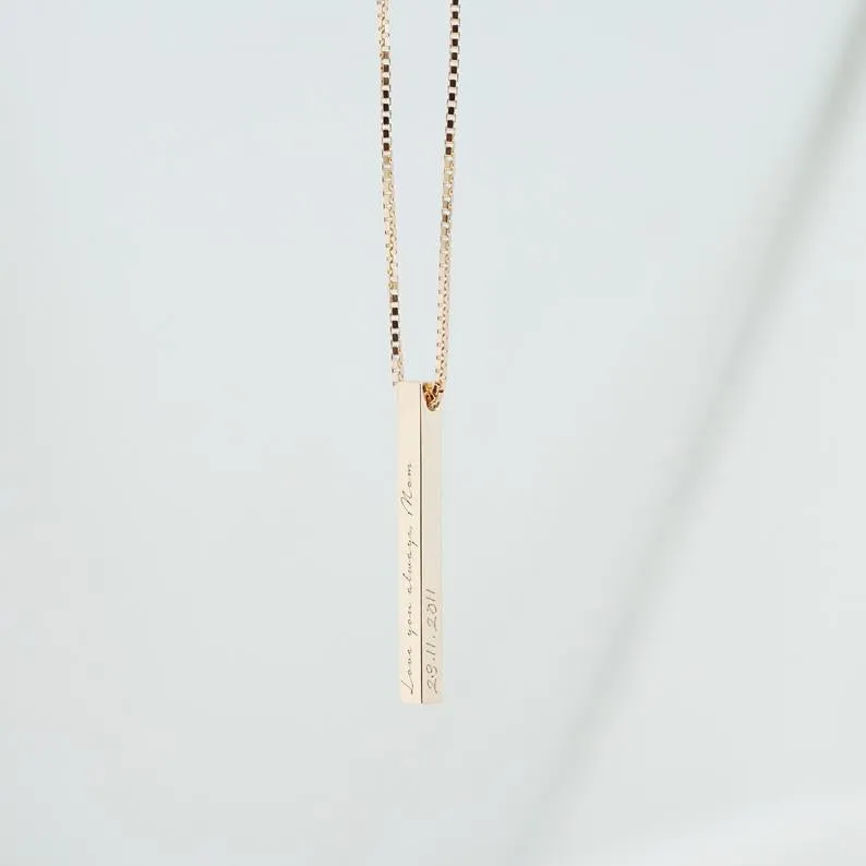 Coordinate Bar Necklace