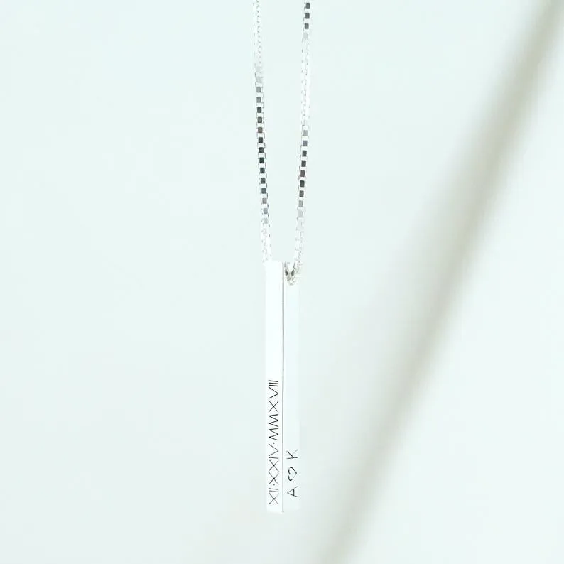 Coordinate Bar Necklace