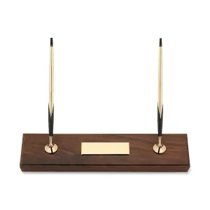 Cross Walnut Base Pen/Pencil Desk Set