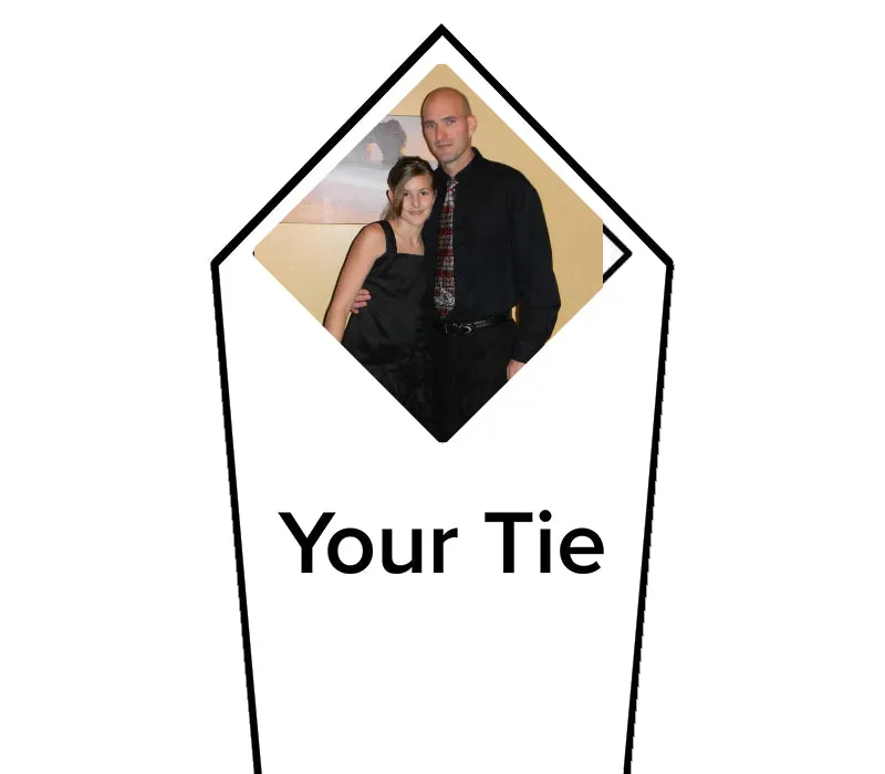 Custom Peel and Stick Photo Tie Patch (add to your own tie)