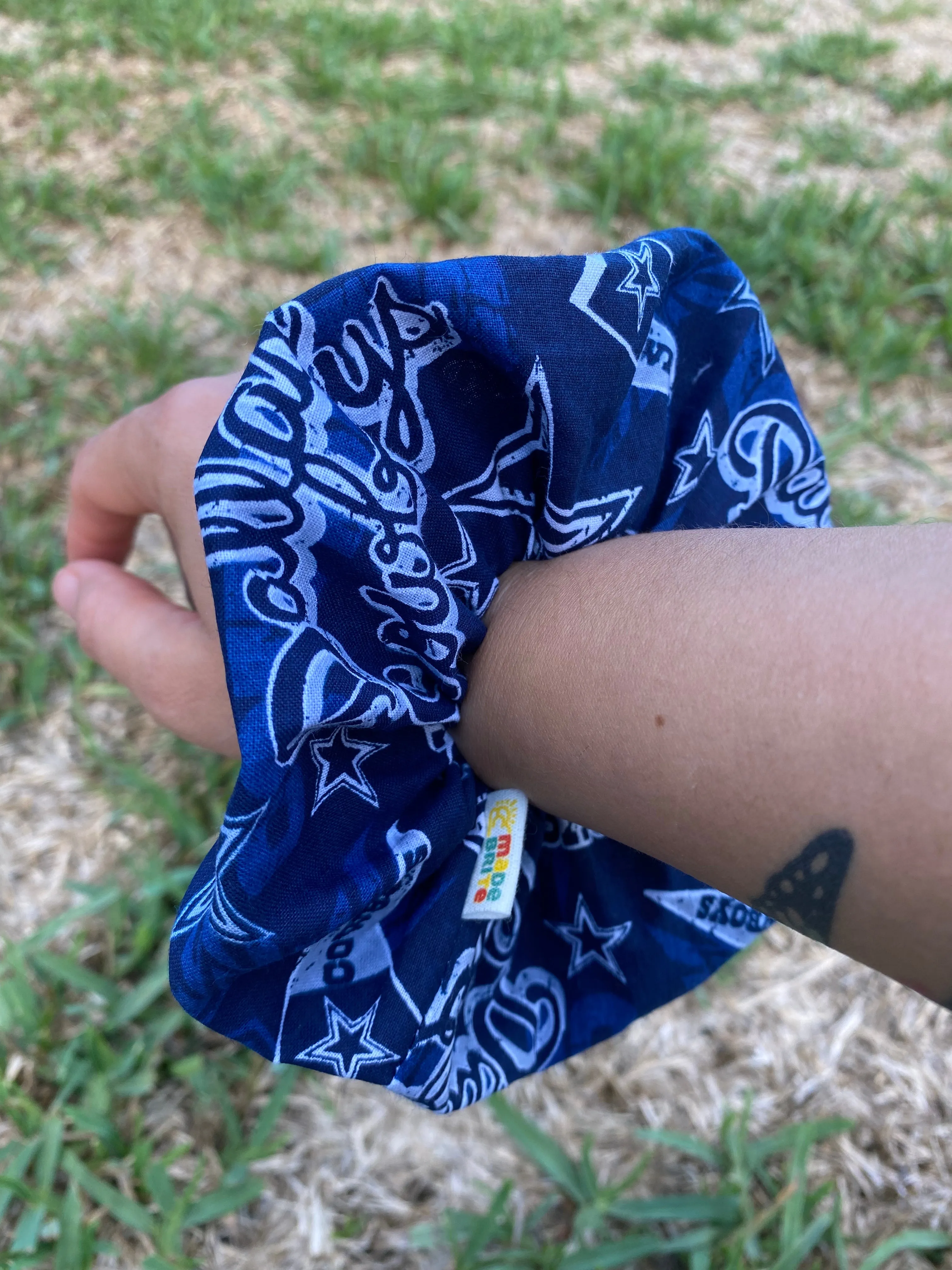 Dallas Cowboys Scrunchie Hair Tie Gift Ponytail