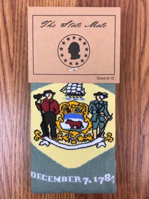 Delaware State Flag Socks