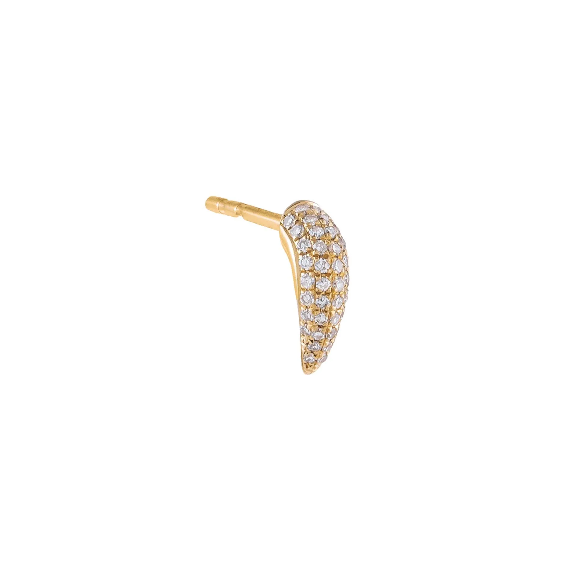 Diamond Claw Stud Earring 14K