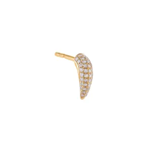 Diamond Claw Stud Earring 14K