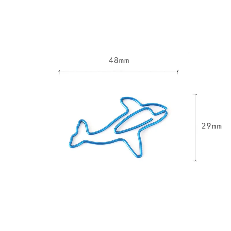 Dolphin Shaped Paper Clip (15 pieces)