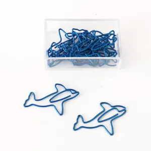 Dolphin Shaped Paper Clip (15 pieces)