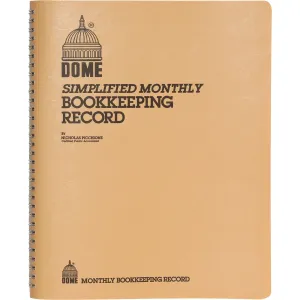 Dome Bookkeeping Record Book