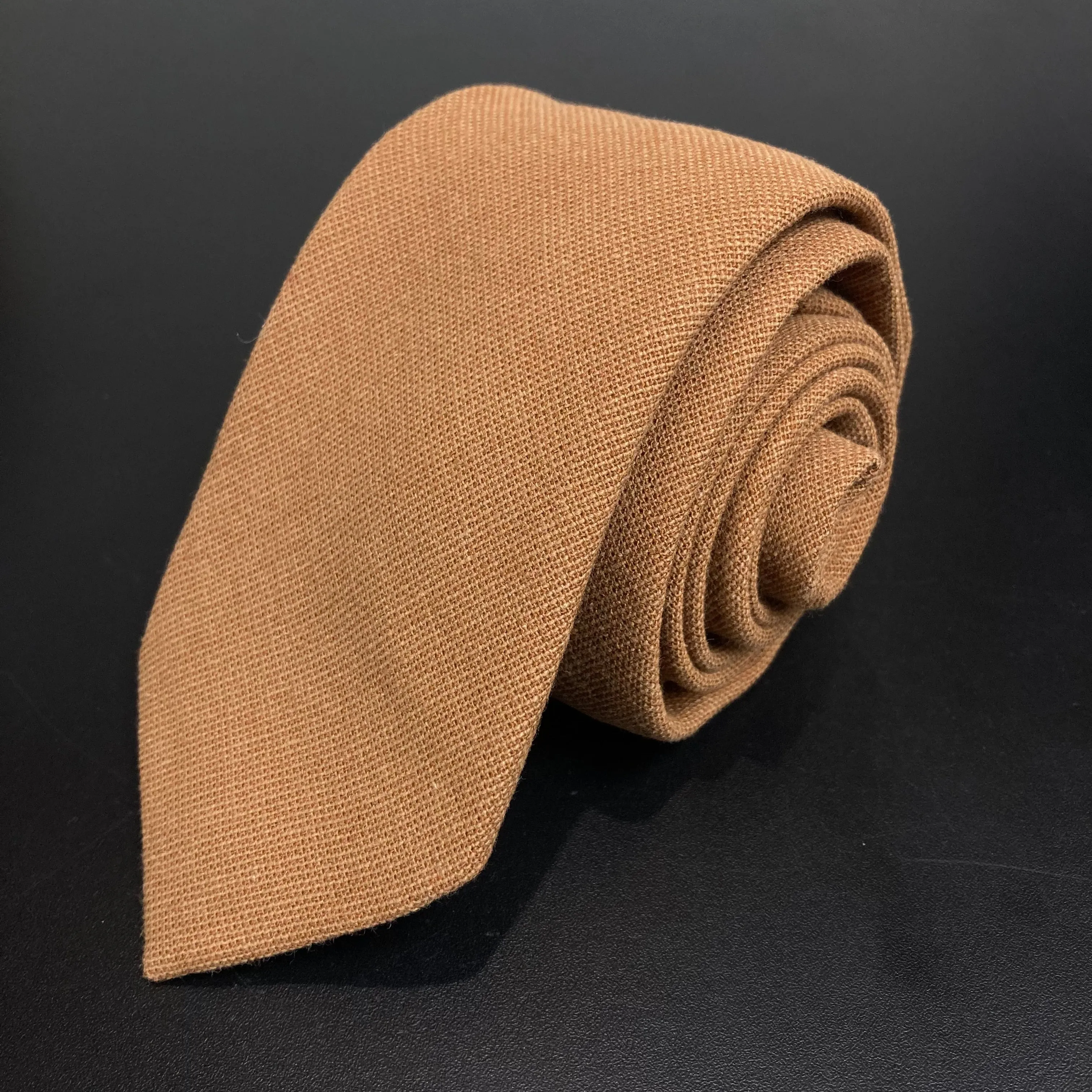 Dusty Rust Solid Cotton Tie