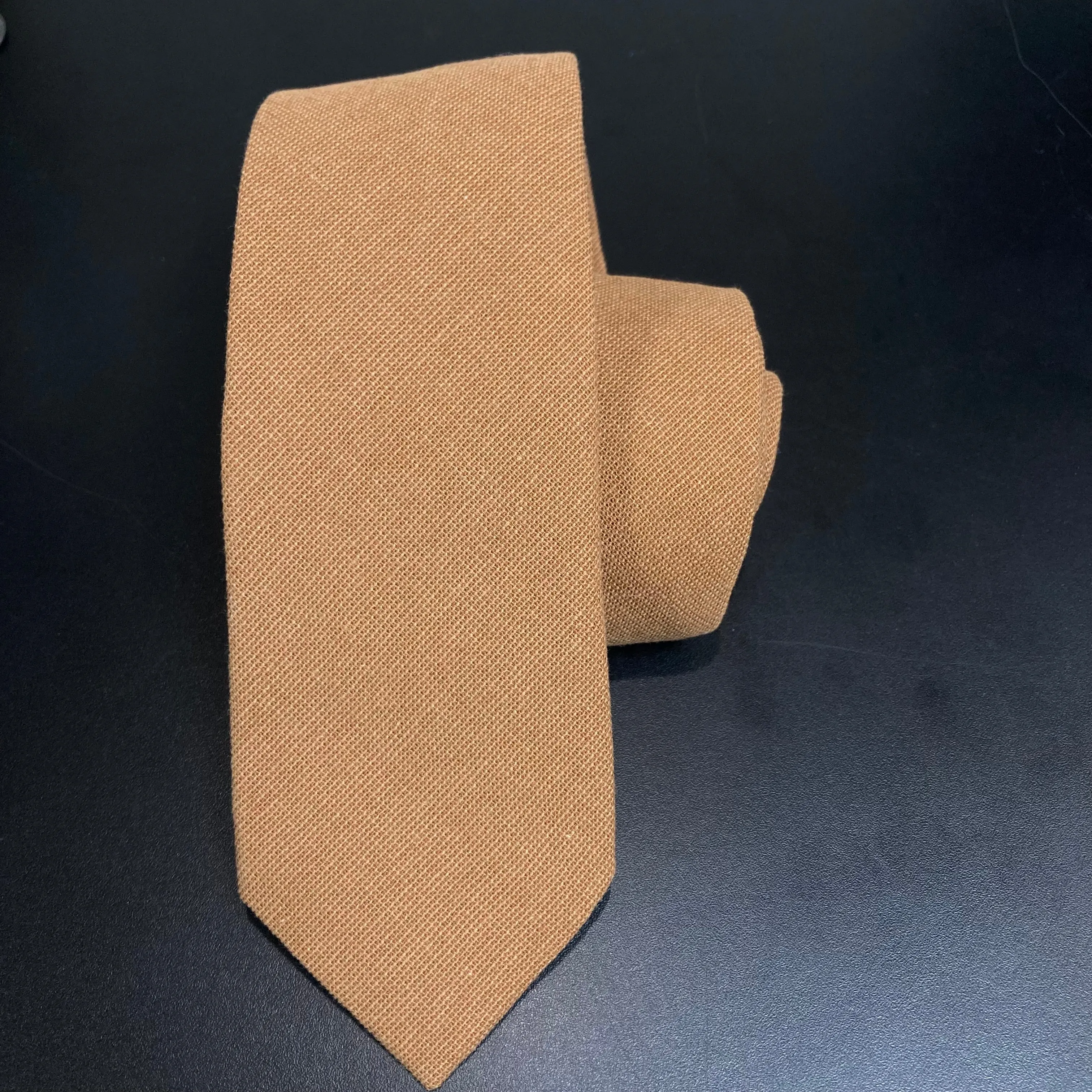 Dusty Rust Solid Cotton Tie