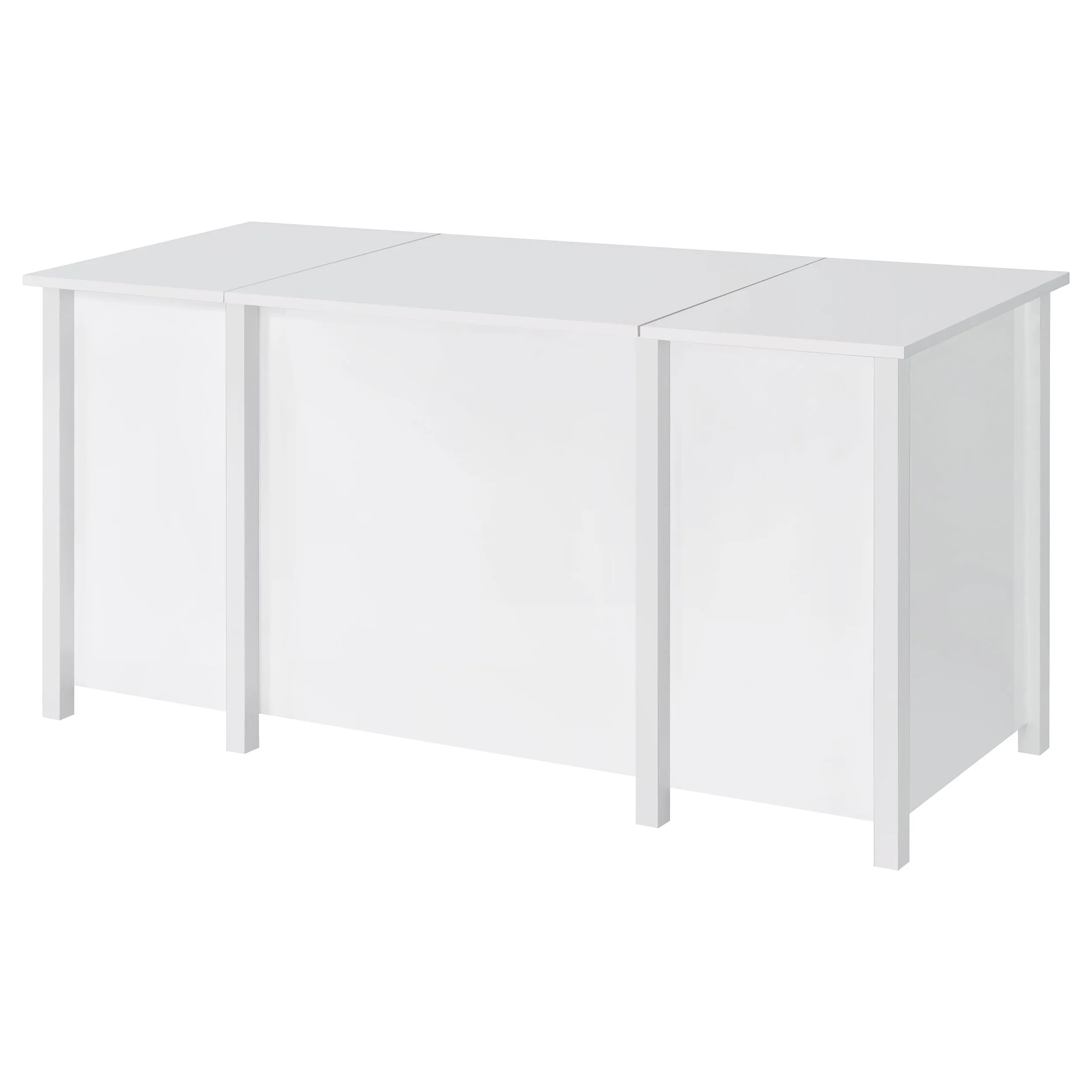 Dylan 60-inch 4-drawer Lift Top Office Desk White High Gloss
