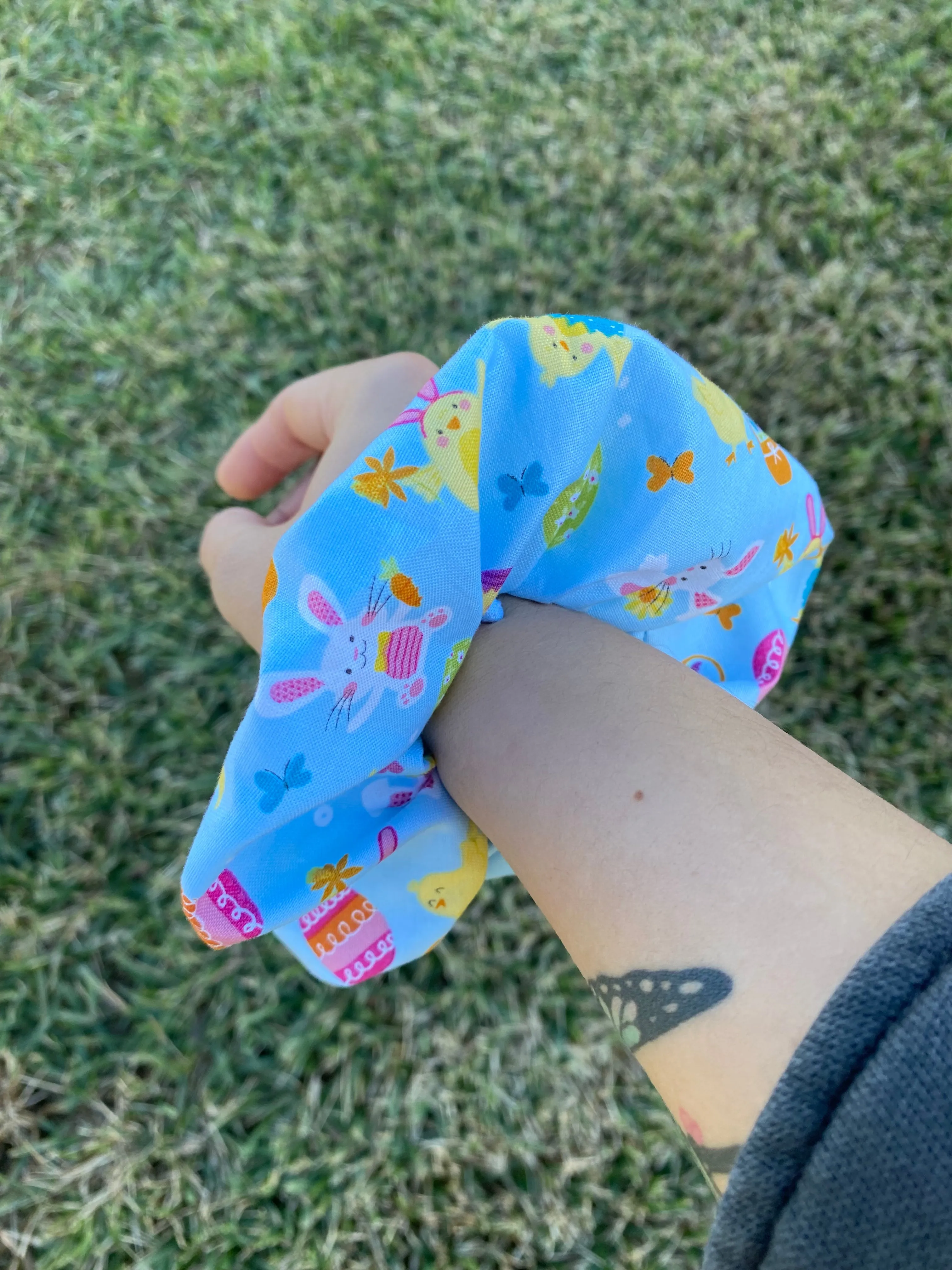 Easter Bunny Chick Scrunchie Hair Tie Ponytail Gift