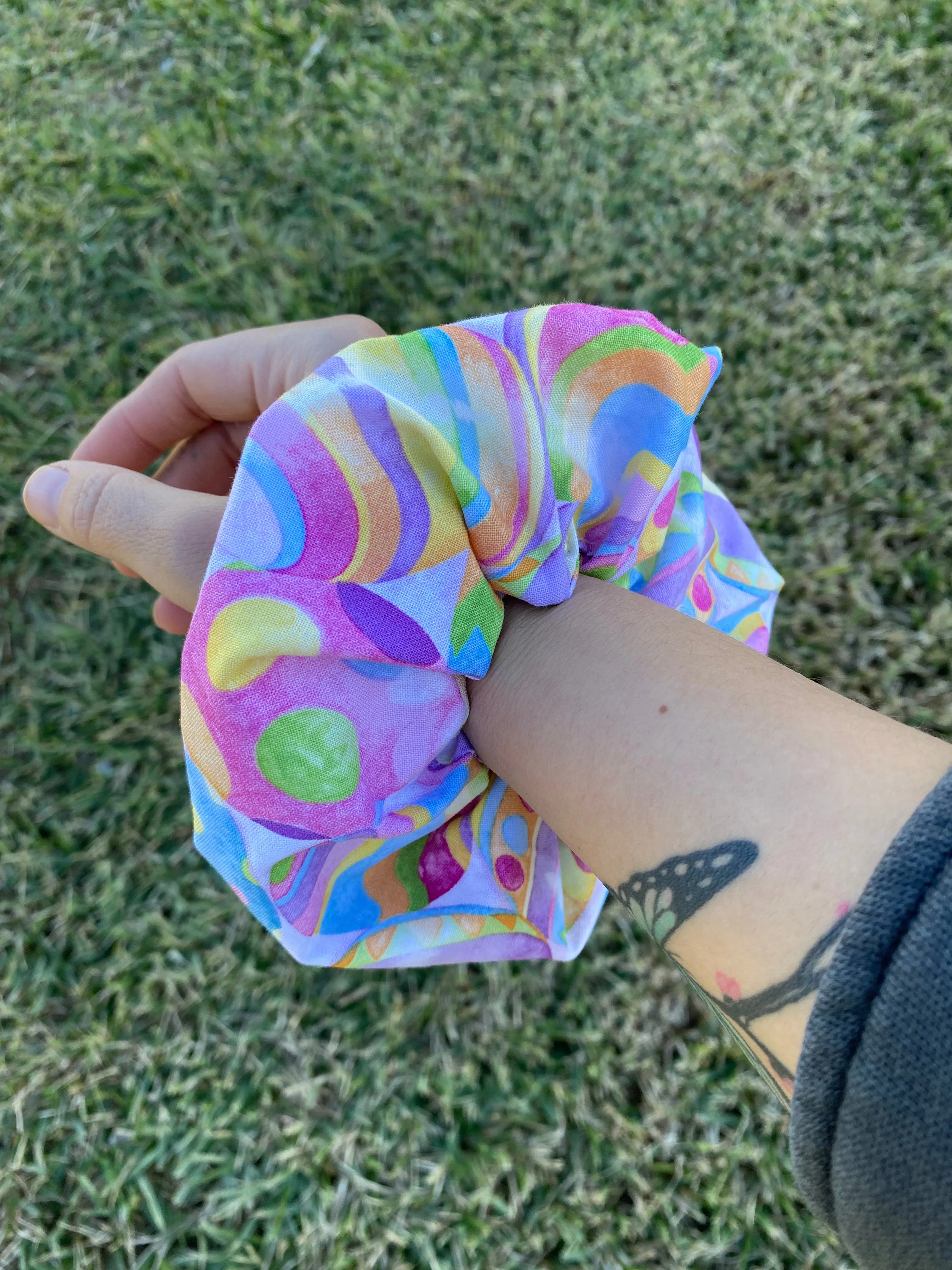 Easter Eggs Scrunchie Hair Tie Ponytail Gift