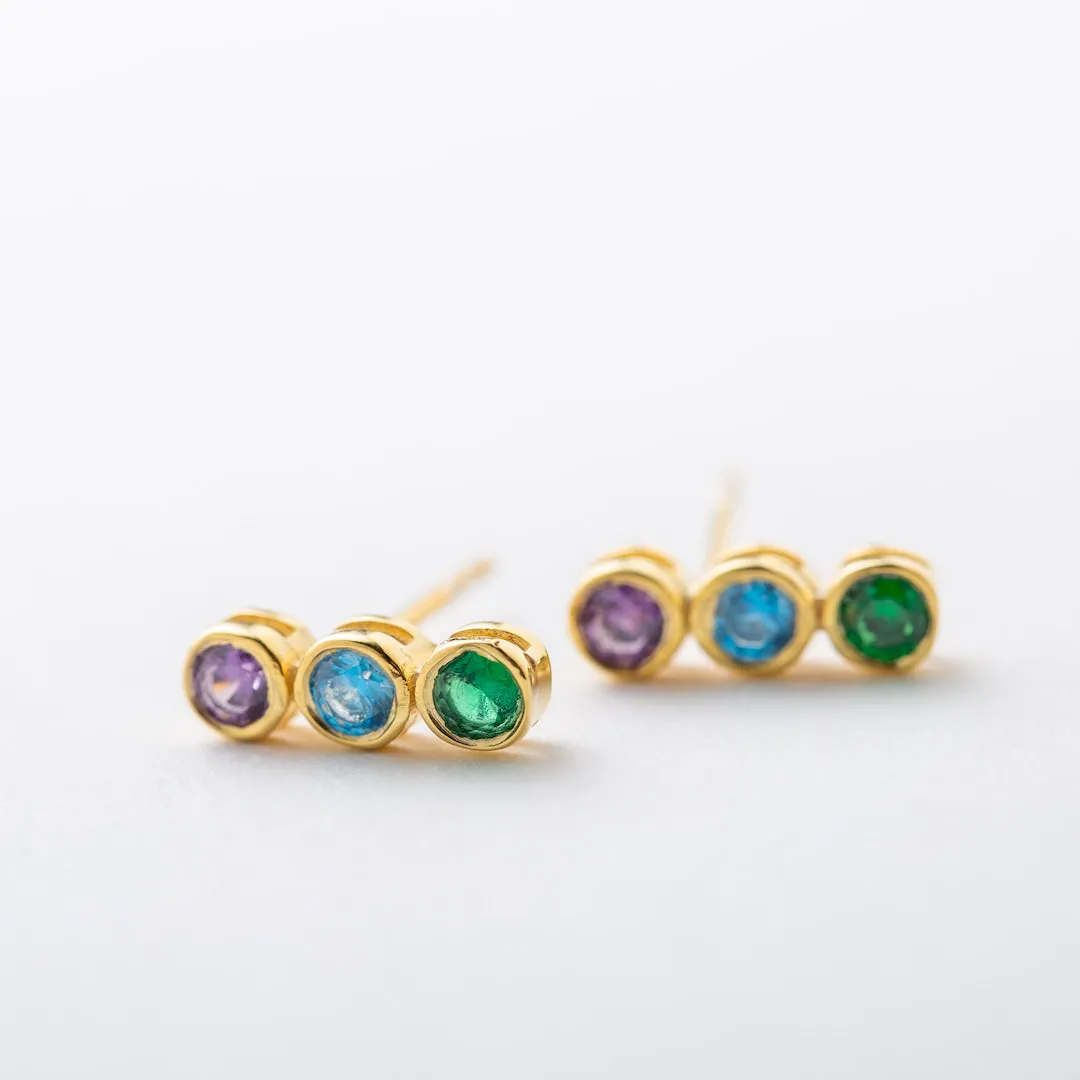Family Birthstone Earrings