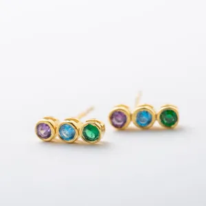 Family Birthstone Earrings
