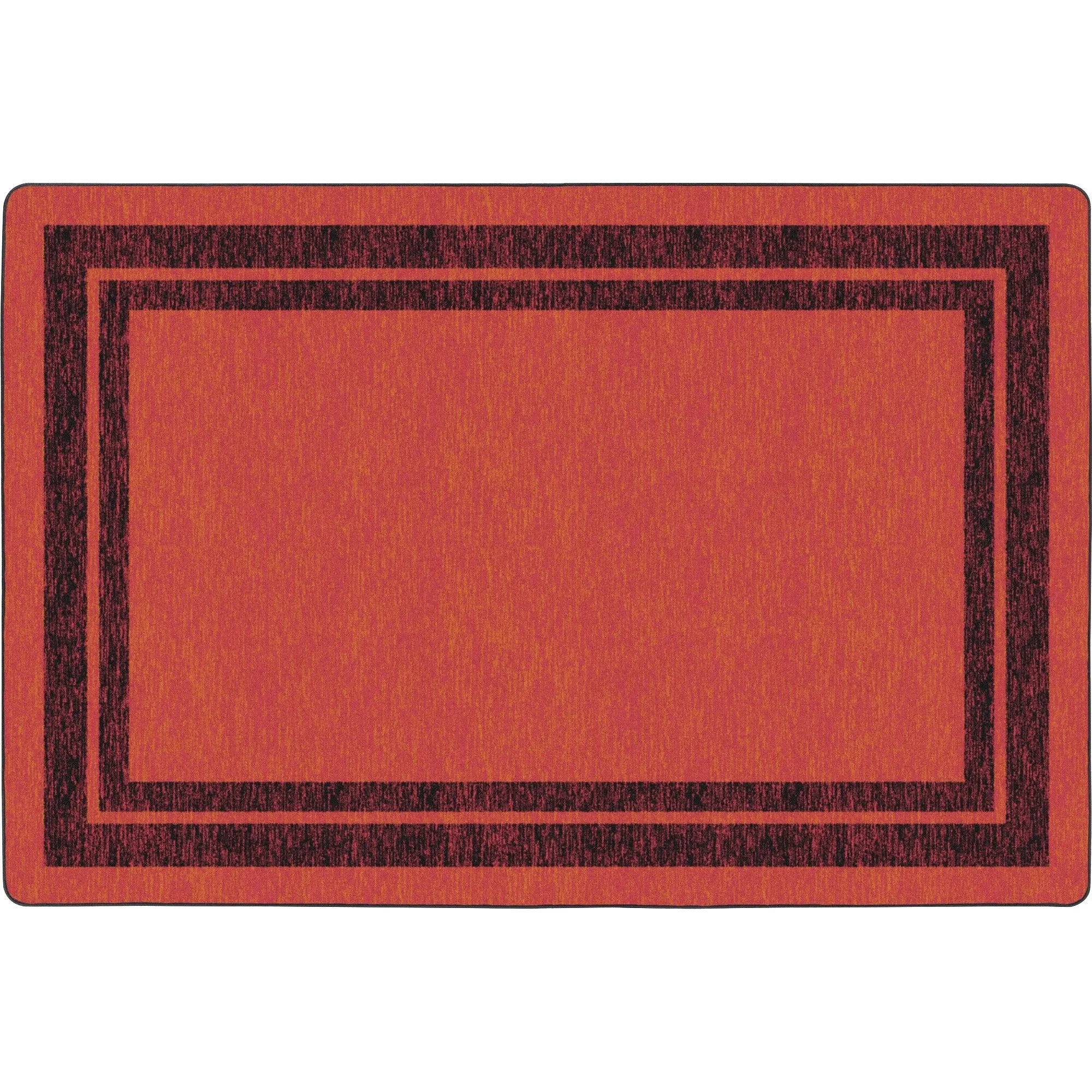 Flagship Carpets Double Dark Tone Border Red Rug