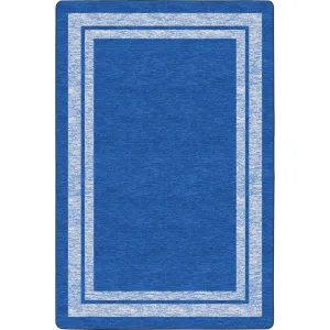 Flagship Carpets Double Light Tone Border Blue Rug
