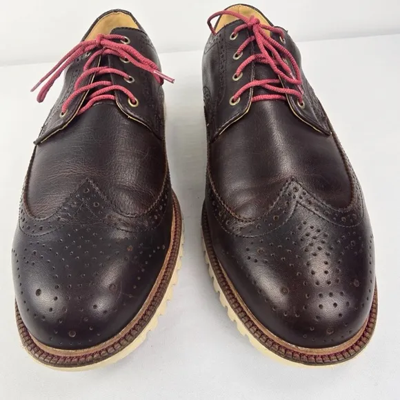 FootJoy Men's Size 12 Wide Club Casuals Wing Tip Golf Shoe- Brown Style 79057