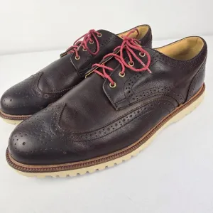 FootJoy Men's Size 12 Wide Club Casuals Wing Tip Golf Shoe- Brown Style 79057