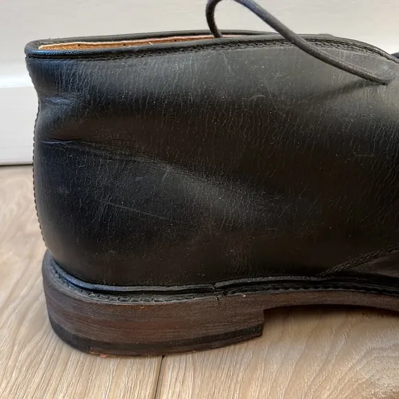 Frye Men’s Black Leather James Chukka Classic Boot Size 10D