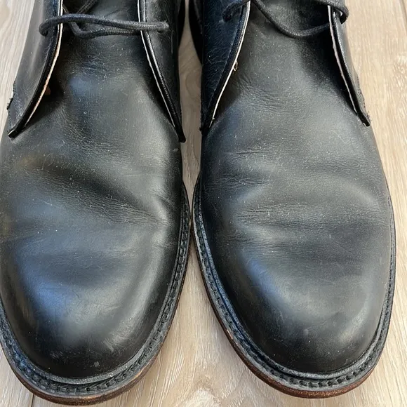 Frye Men’s Black Leather James Chukka Classic Boot Size 10D