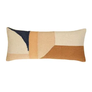Geo Shapes Cotton Hand Loomed Lumbar Pillow