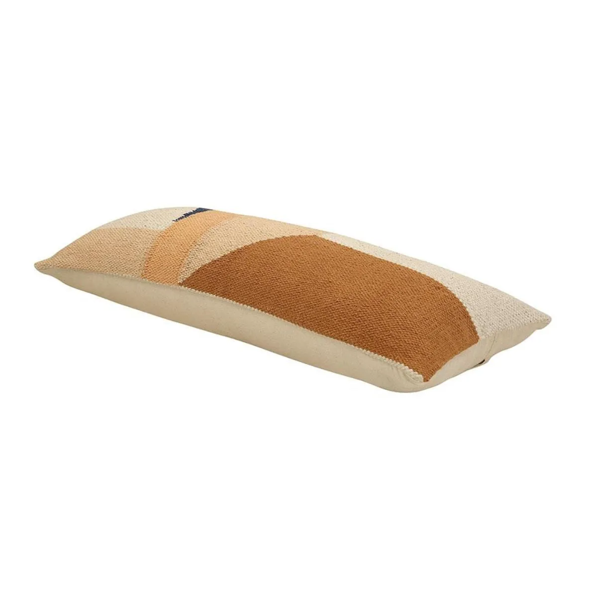 Geo Shapes Cotton Hand Loomed Lumbar Pillow