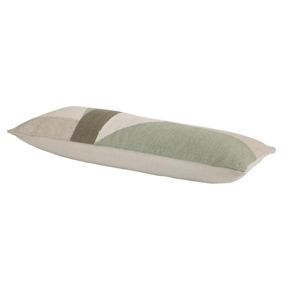 Geo Shapes Cotton Hand Loomed Lumbar Pillow