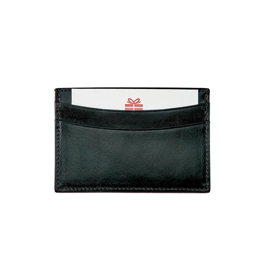 Gift Card with Personalized Leather Card Case