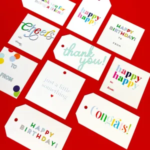 Gift Tag   Sticker Bundle (10 total!)