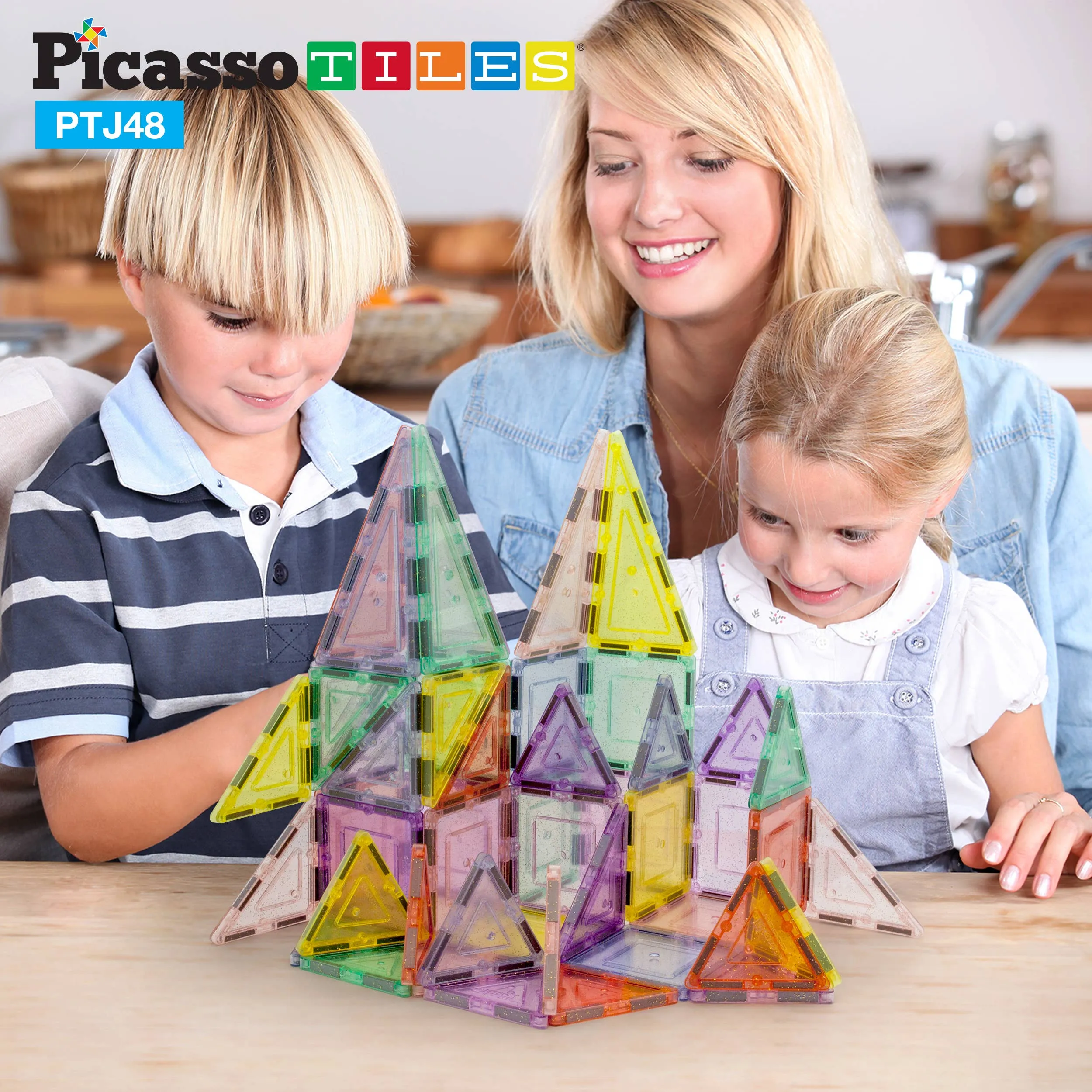 Glitter Themed tiles (48 pieces)