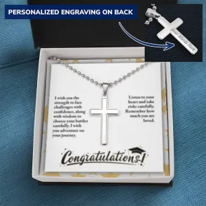 Graduation Cross Necklace to Him