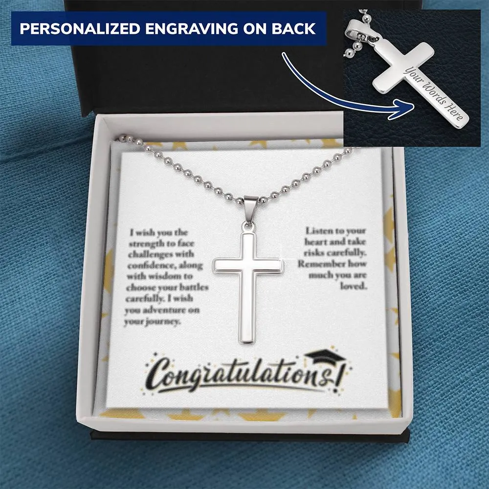 Graduation Cross Necklace to Him