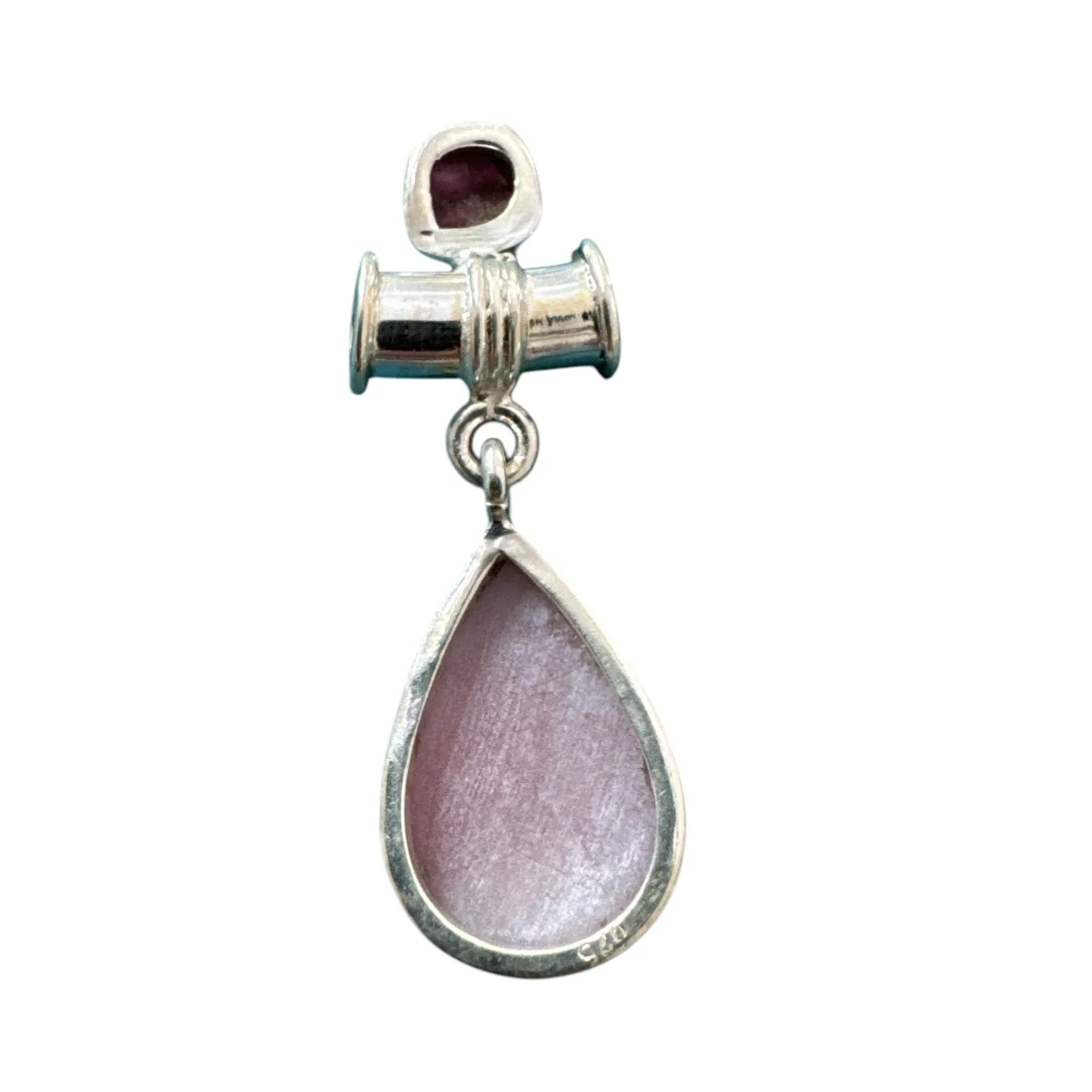 Guava Quartz & Pink Tourmaline Solid 925 Sterling Silver Pendant
