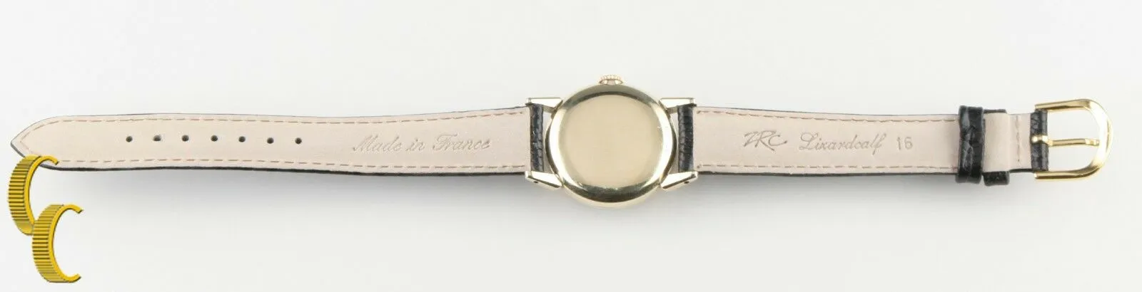 Hamilton Vtg 10k Yellow Gold Filled Mechanical Hand-Winding Watch Leather Band
