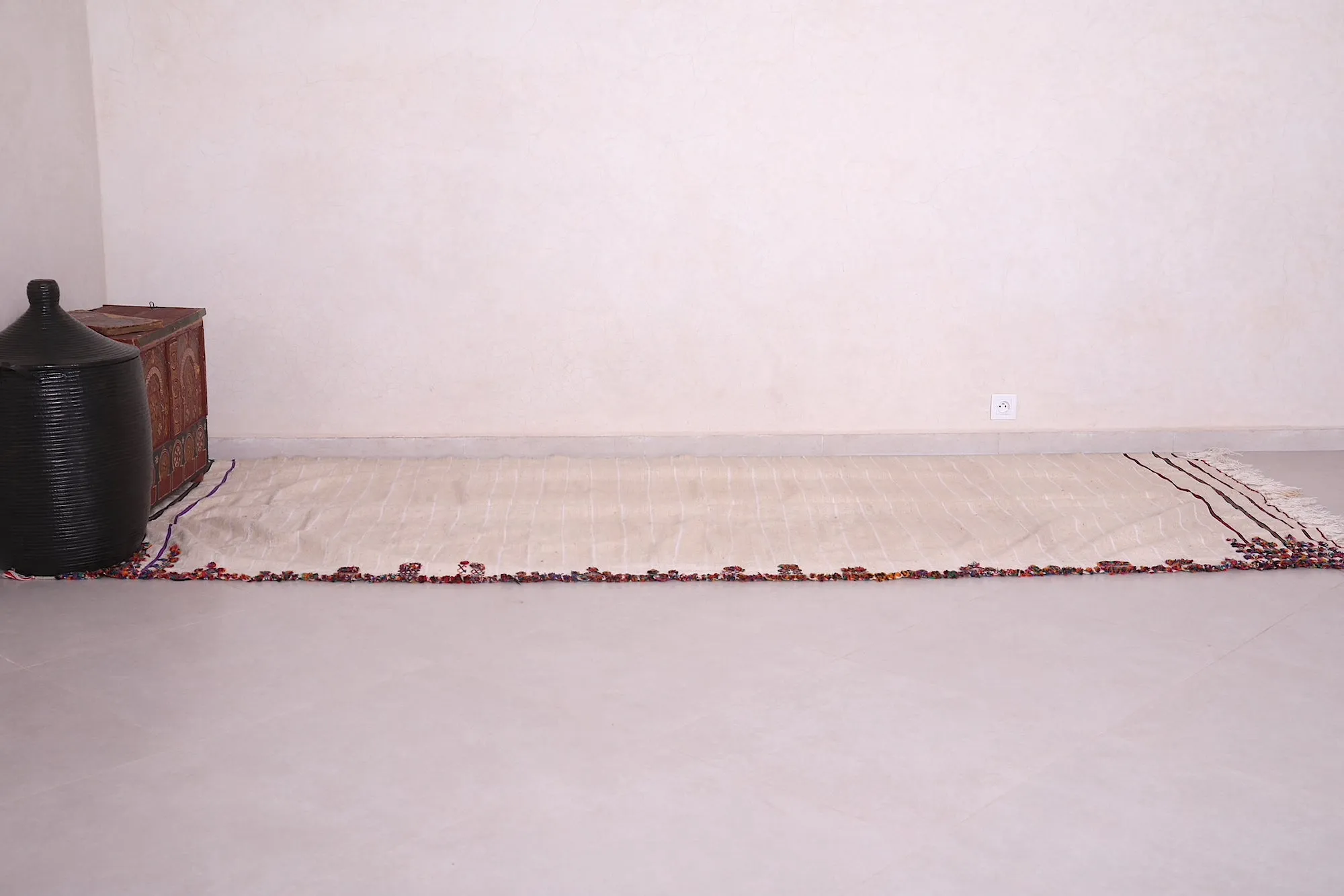 Handwoven Kilim Rug 4.5 FT X 11.1 FT – Unique Moroccan Runner