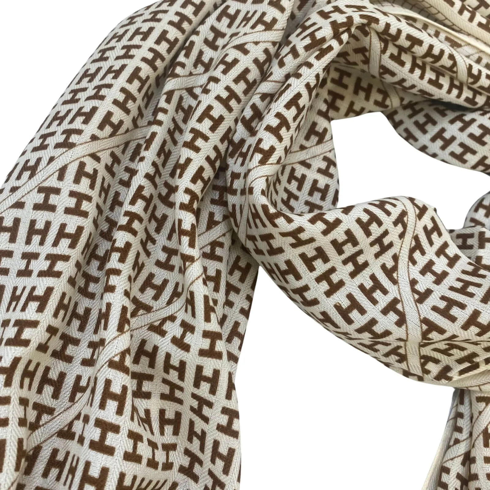 Hiba Brown & Beige Scarf