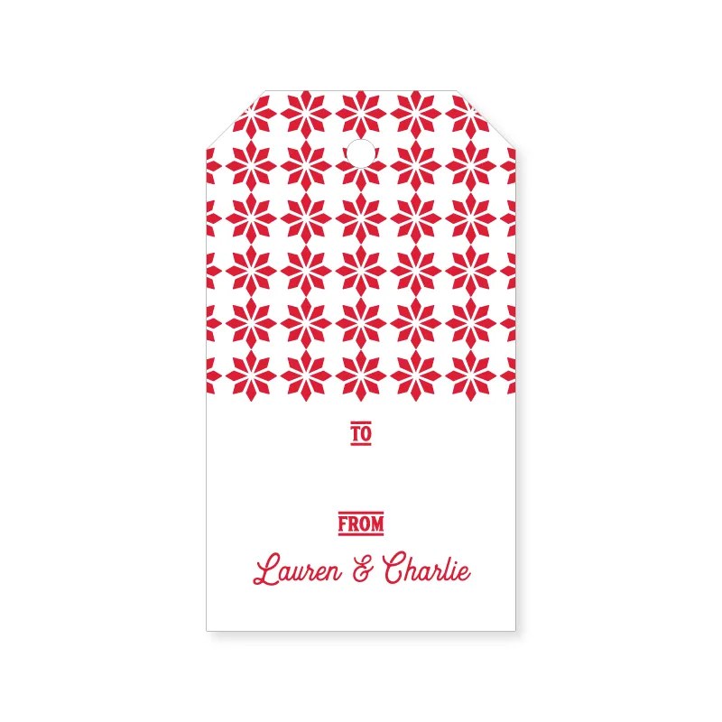 Holiday Gift Tag | snowflakes