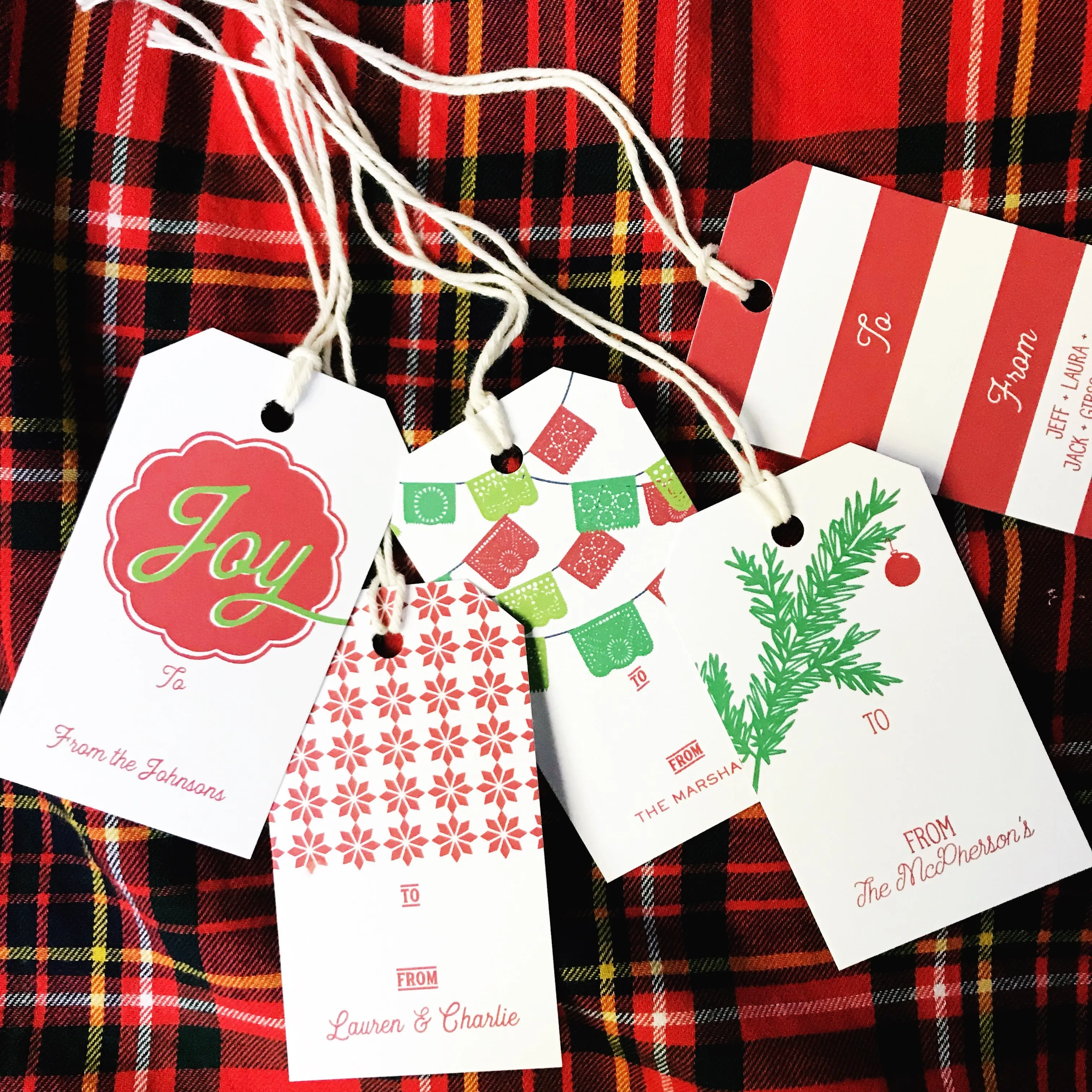 Holiday Gift Tag | snowflakes