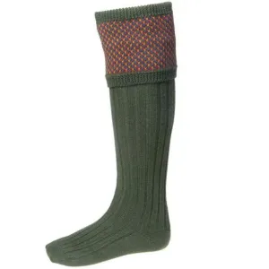 HOUSE OF CHEVIOT Tayside Shooting Socks - Mens - Spruce