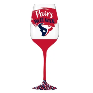 Houston Texans, 17oz Boxed Stemware,3cwg3812