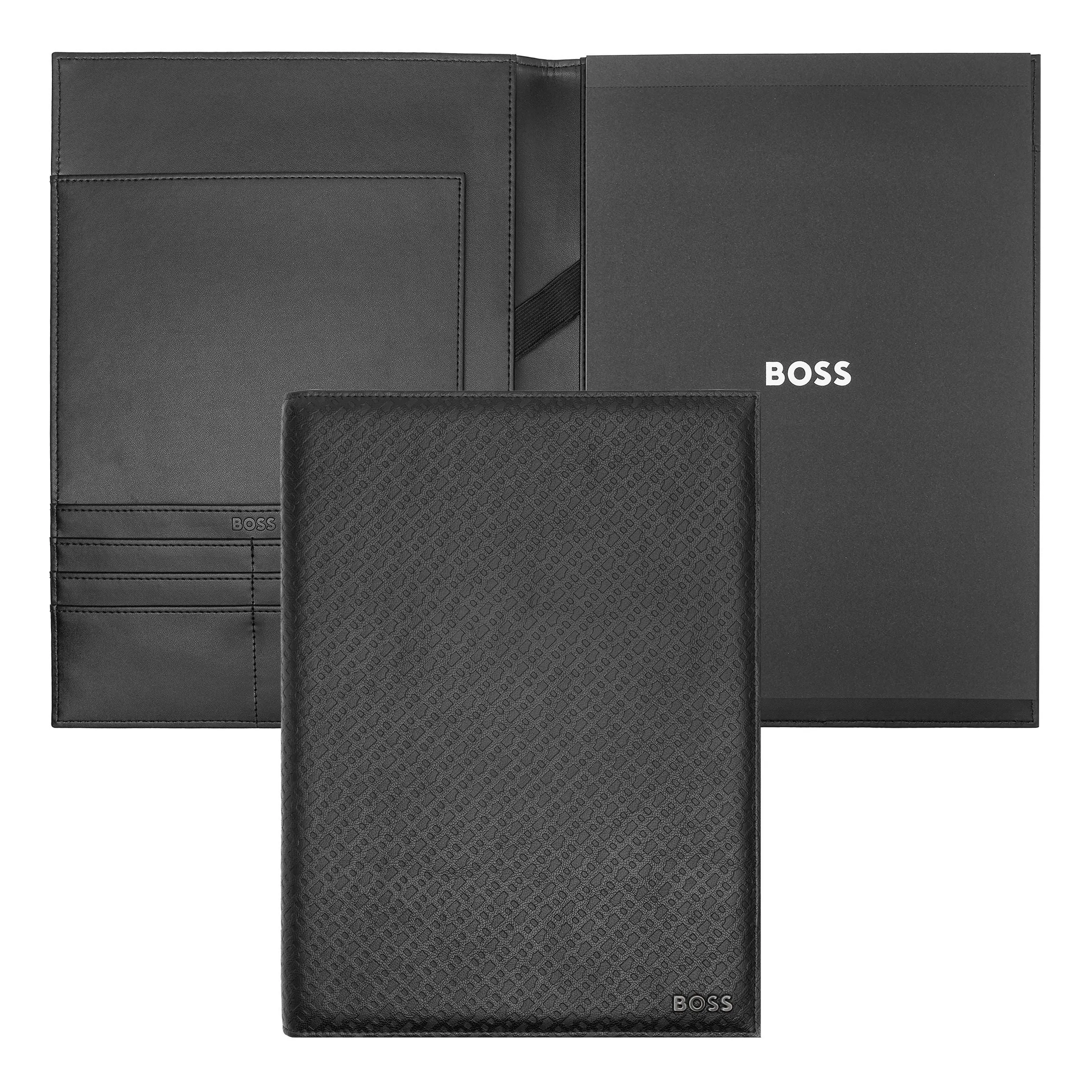 HUGO BOSS HDF412A - Folder A4 Monogram Black