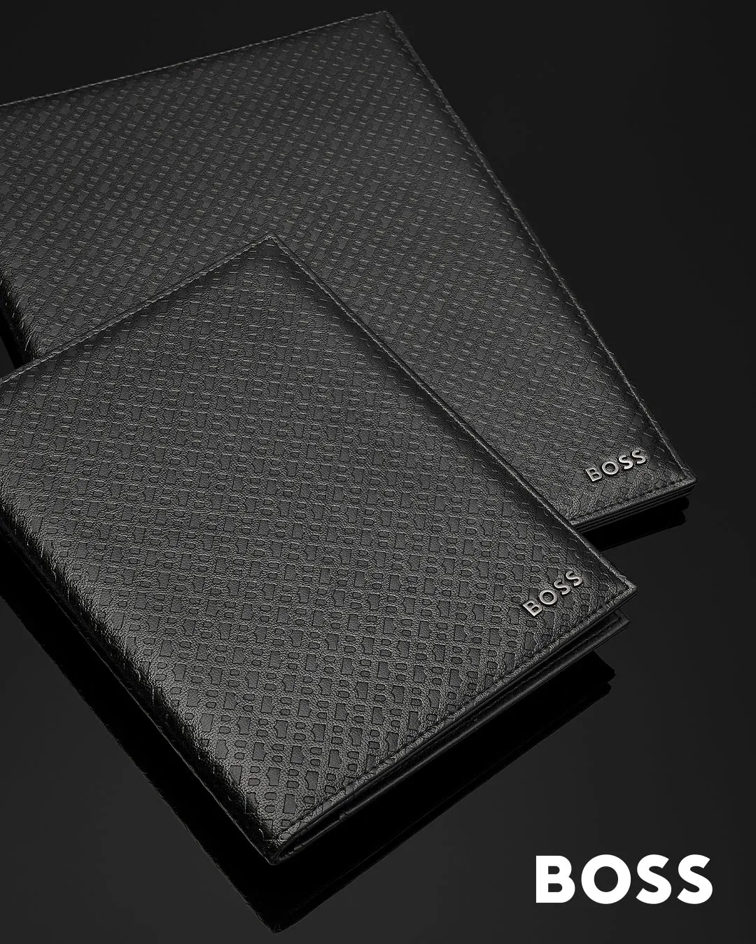 HUGO BOSS HDF412A - Folder A4 Monogram Black